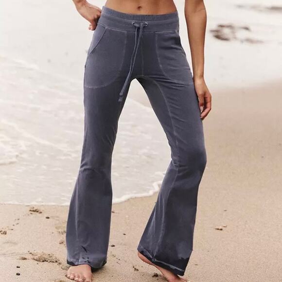 NEW FP Movement New Flow Flares Vintage Indigo Women's Size Small Free People - Picture 1 of 7